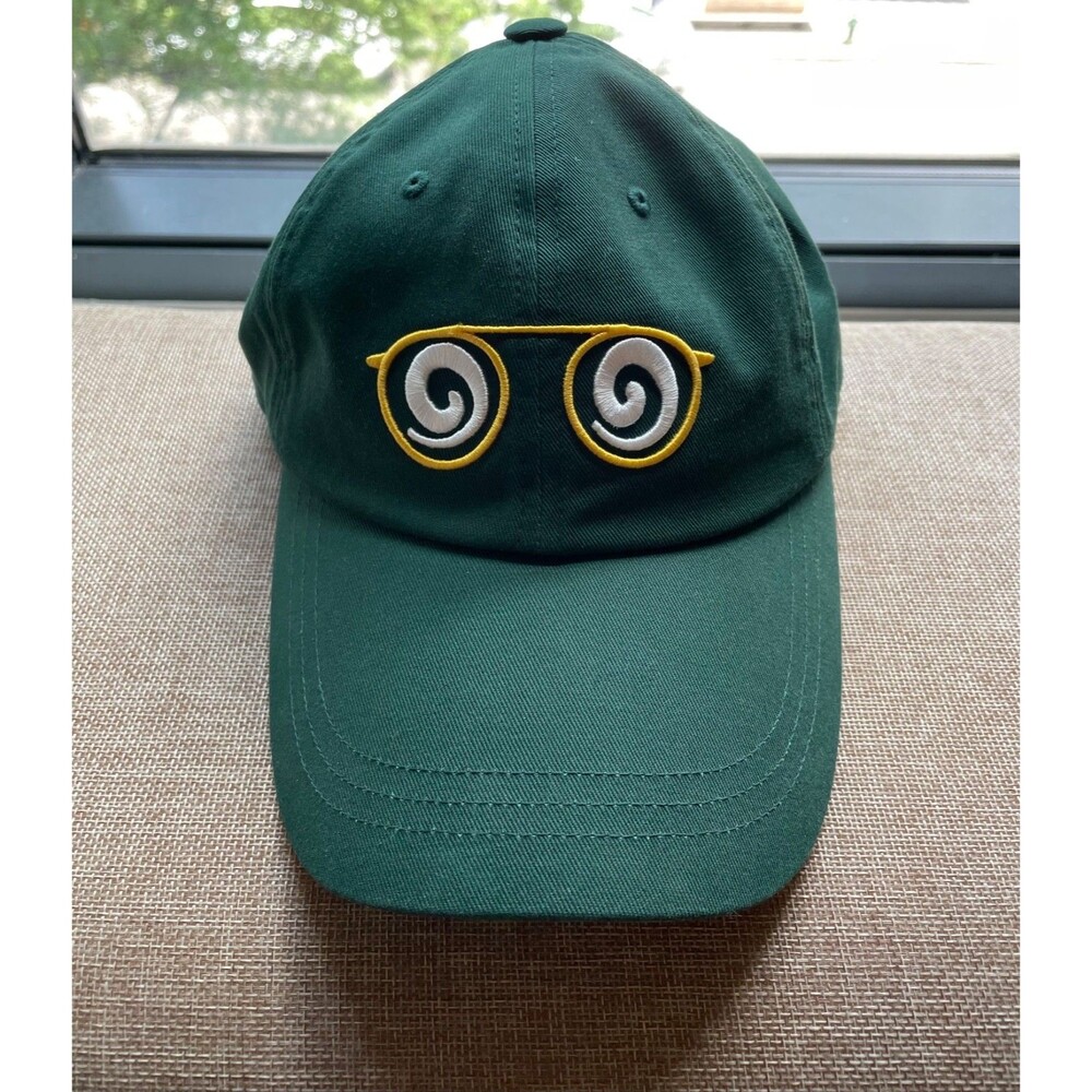 Malbon Golf x Curb Your Enthusiasm Staredown Dad Hat Forest Green Hat Cap NWOT